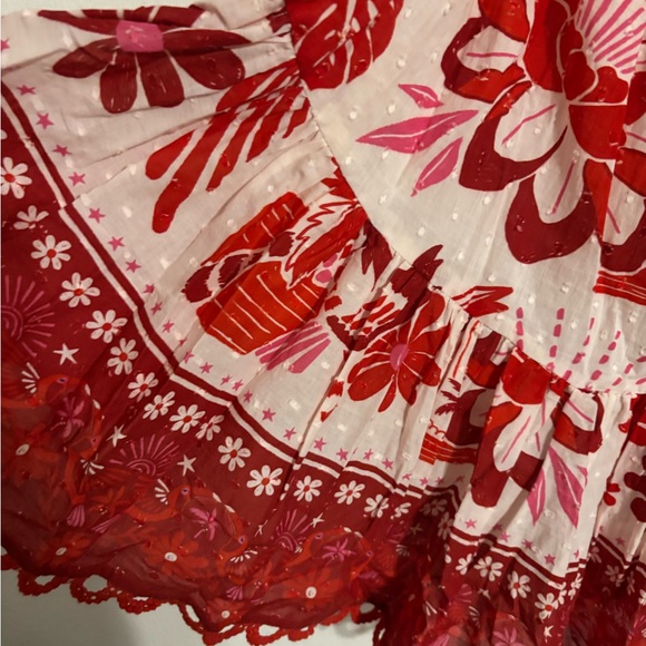 Farm Rio Rios Tile Mini Dress L - Picture 8 of 11